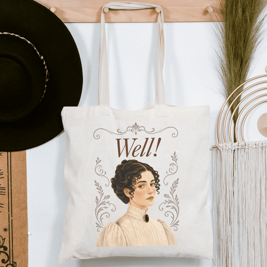 Well! - Emma M Lion Canvas Tote Bag