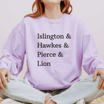 Islington Hawkes Pierce Lion - Emma M Lion Pastel Sweatshirt