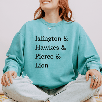Islington Hawkes Pierce Lion - Emma M Lion Pastel Sweatshirt
