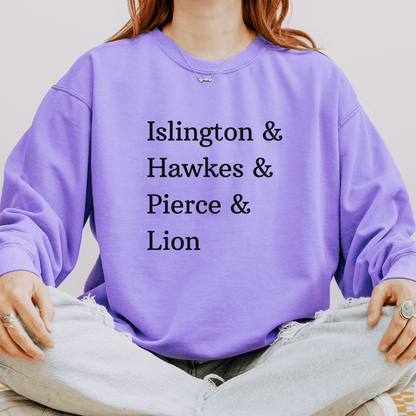 Islington Hawkes Pierce Lion - Emma M Lion Pastel Sweatshirt