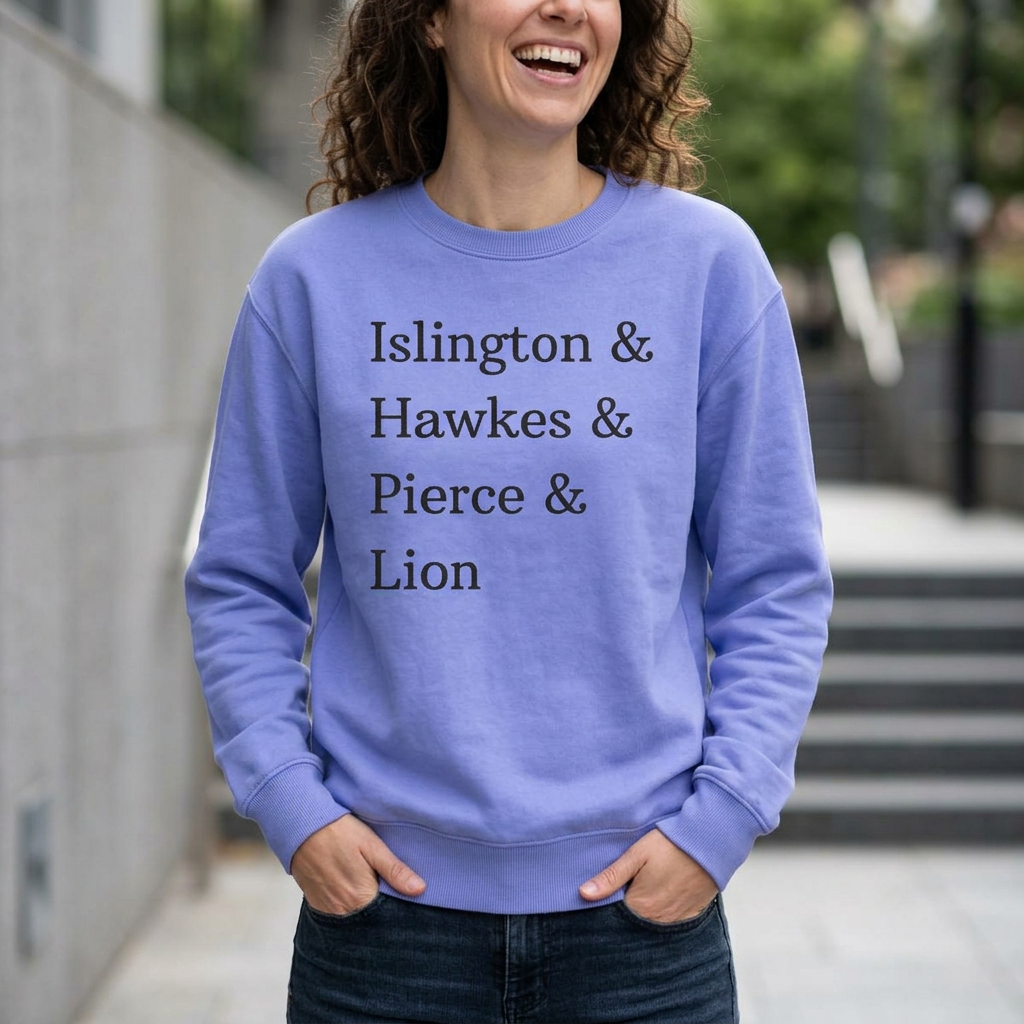 Islington Hawkes Pierce Lion - Emma M Lion Pastel Sweatshirt