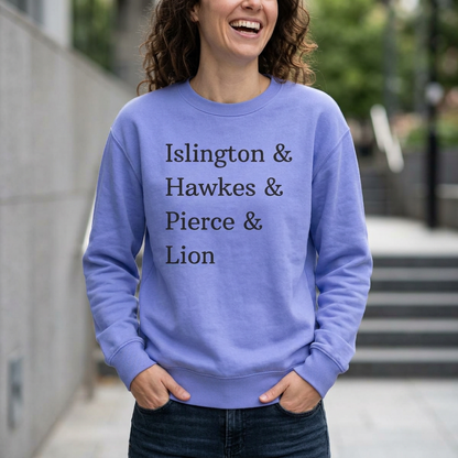 Islington Hawkes Pierce Lion - Emma M Lion Pastel Sweatshirt