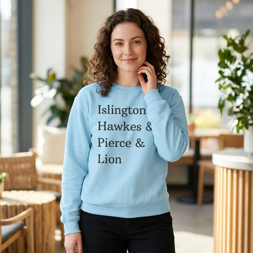Islington Hawkes Pierce Lion - Emma M Lion Pastel Sweatshirt