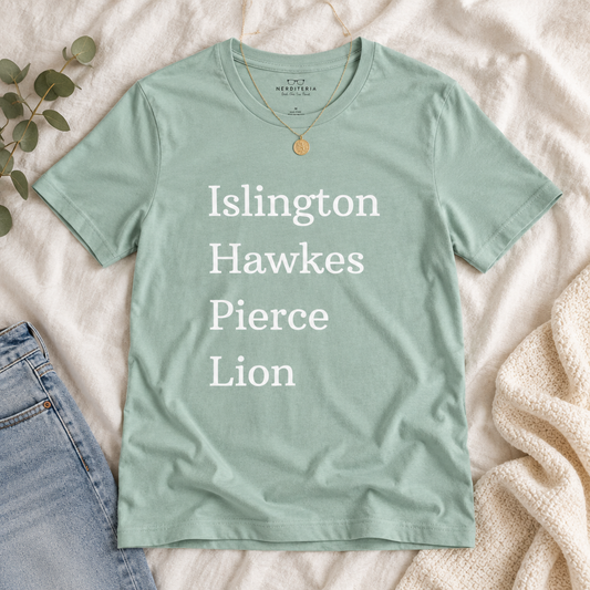 Islington Hawkes Pierce Lion (no &) Bella Canvas - Emma M Lion Shirt