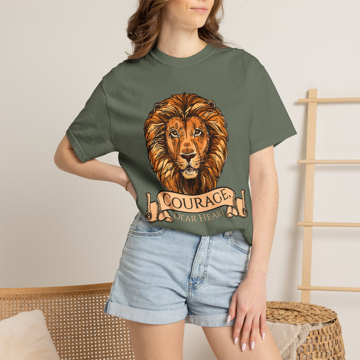 Aslan Courage Dear Heart Oversized T-shirt - Chronicles of Narnia