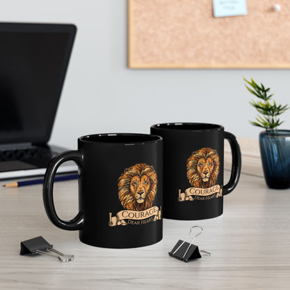 Aslan Courage Dear Heart - Chronicles of Narnia Coffee Mug