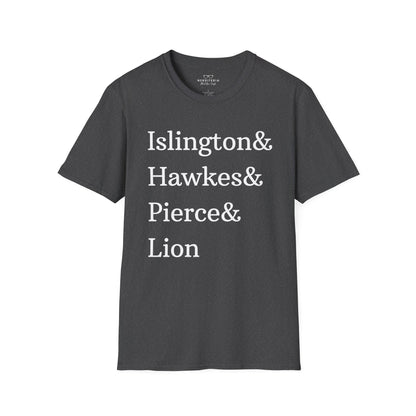 Emma M. Lion Character Names - Book Lovers Softstyle T-Shirt