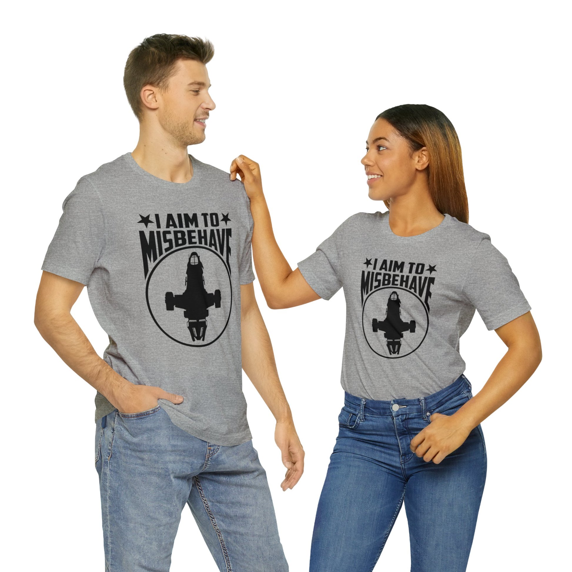 i aim to misbehave tshirt