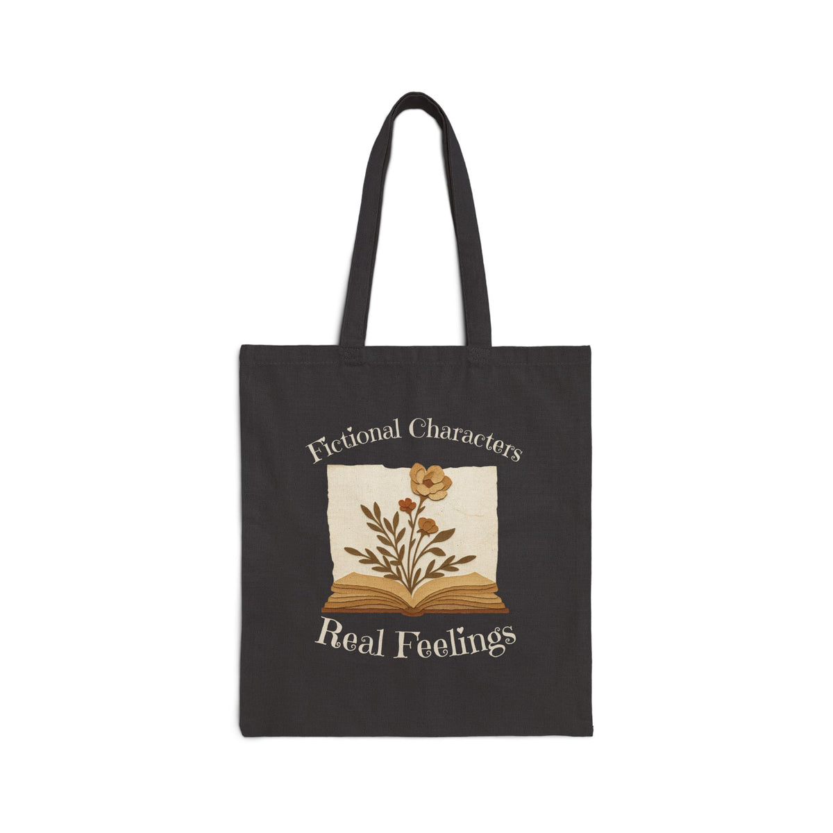 Fictional Characters Real Feelings Canvas Tote Bag