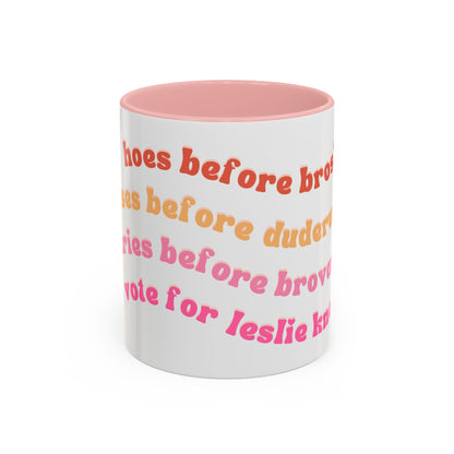 'Bros Before Hoes' Galentines - Parks and Rec Coffee Mug