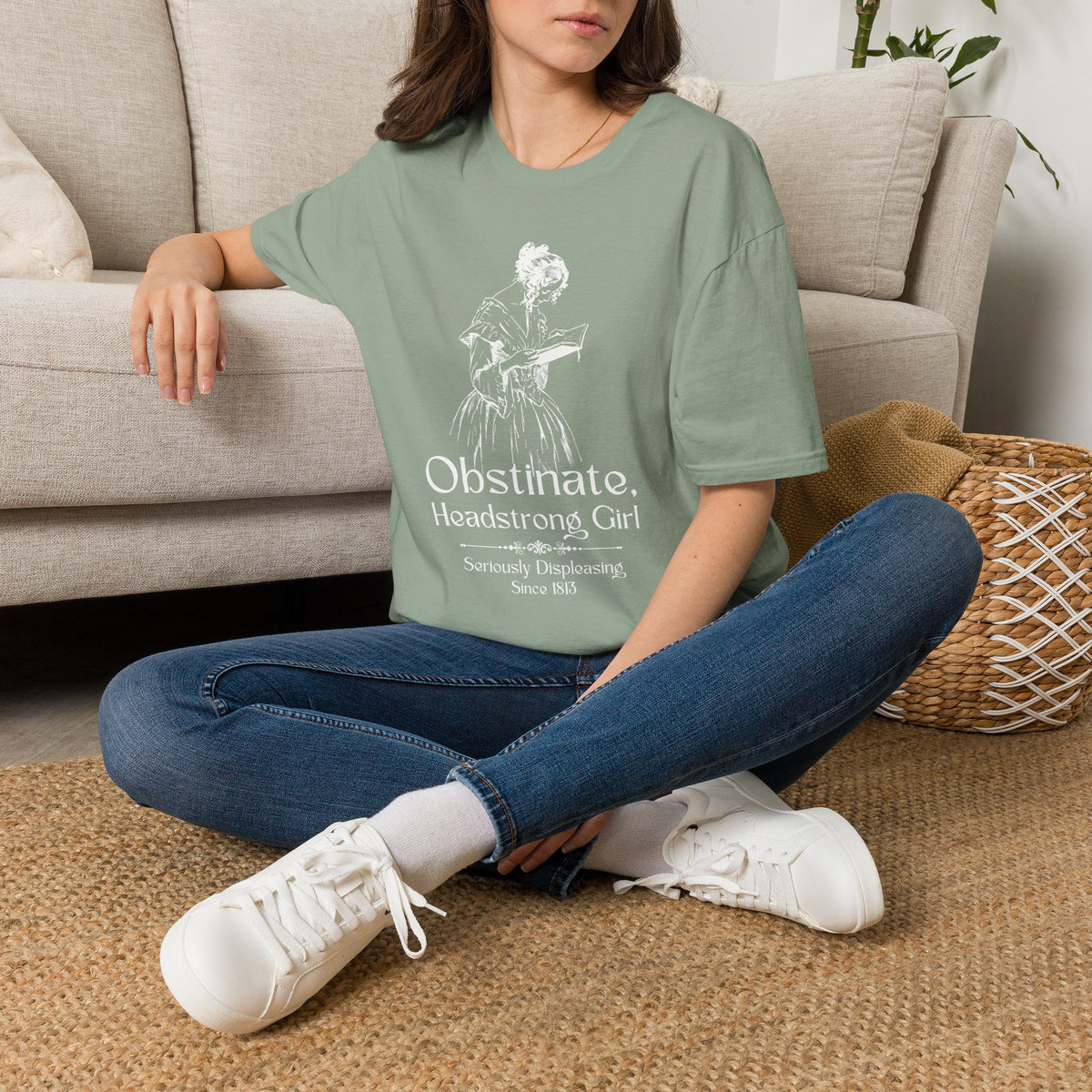 Obstinate Headstrong Girl - Jane Austen Quote Tee