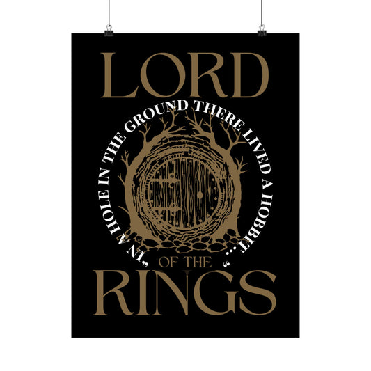 In a Hole in the Ground - Lord of the Rings Poster