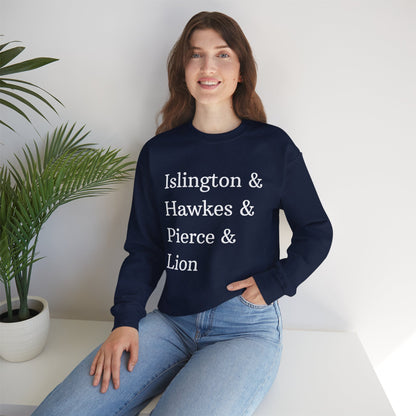 Emma M Lion Character Names Sweatshirt - Book Lovers