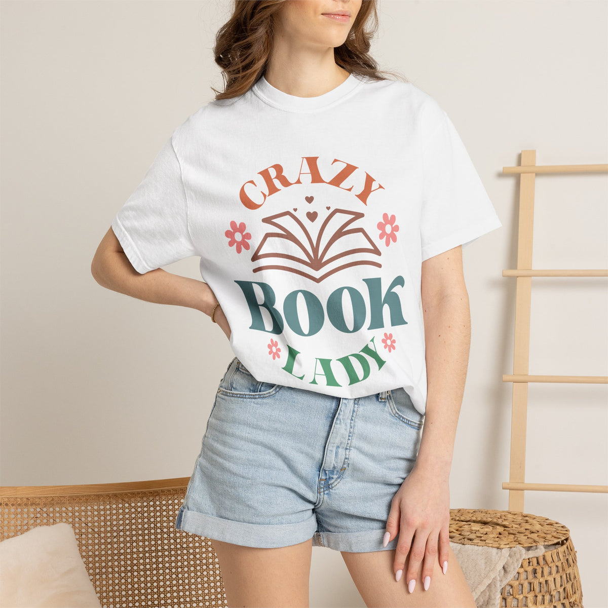 Crazy Book Lady Oversized T-shirt - Book Lovers