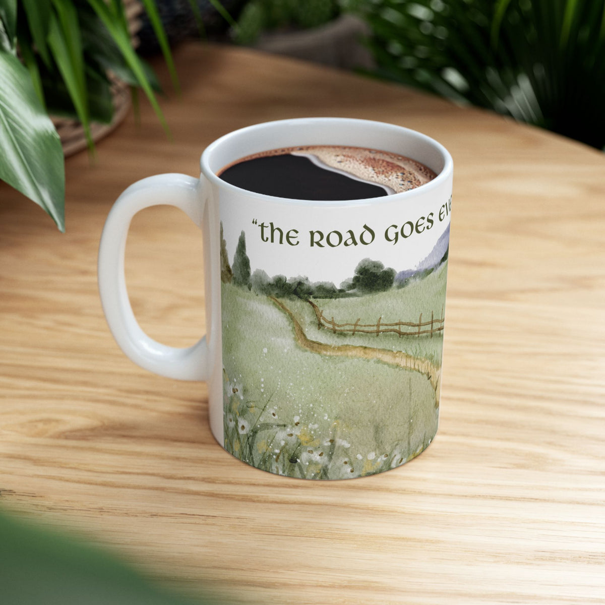 The Road Goes Ever On - Lord of the Rings Coffee Mug