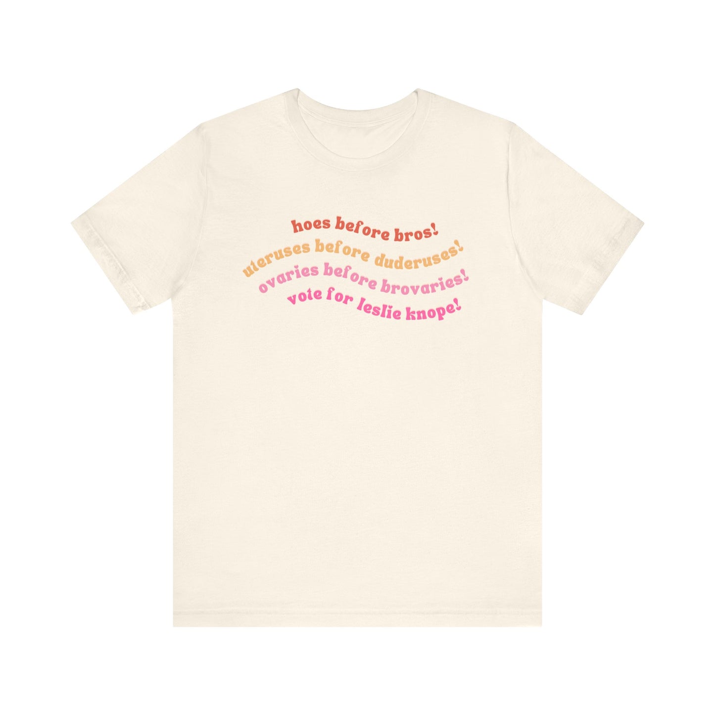 Hoes Before Bros - Parks and Rec T-shirt