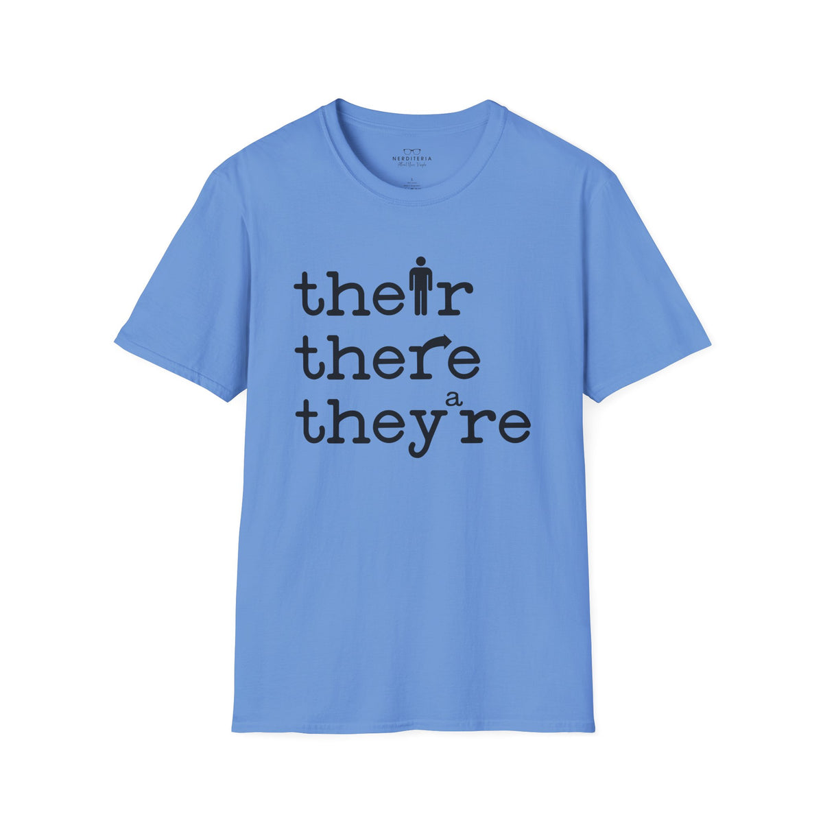 Their, There, They're Softstyle T-Shirt - Nerd Stuff