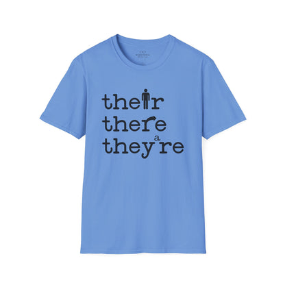 Their, There, They're Softstyle T-Shirt - Nerd Stuff