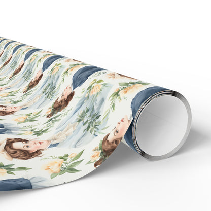 Emma M Lion Gift Wrap - Book Lovers