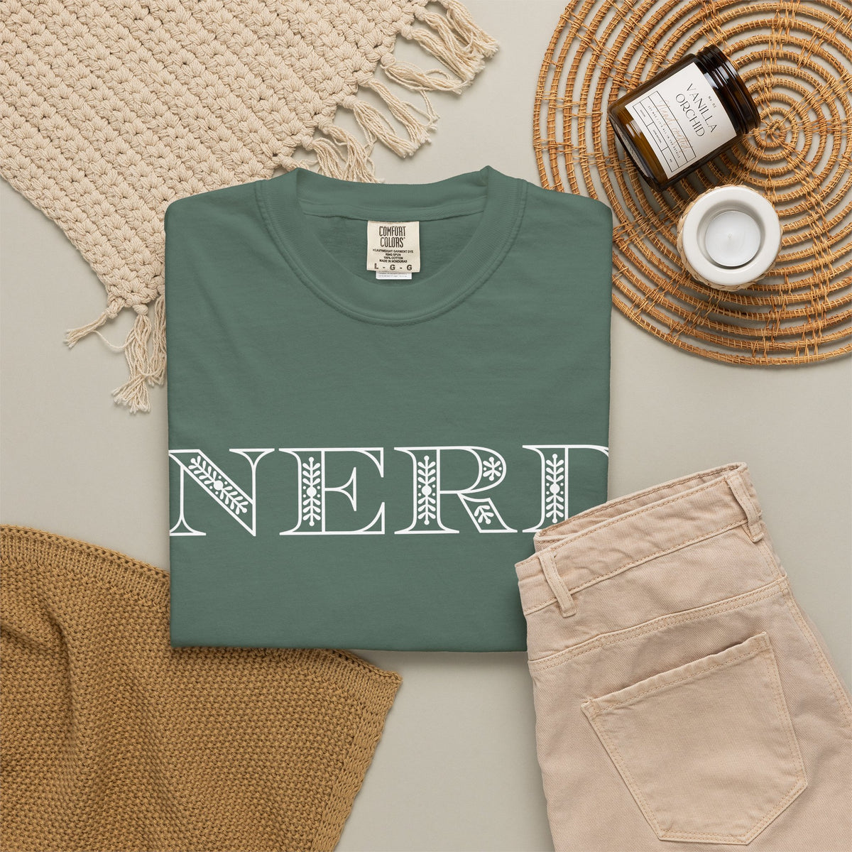 Floral Oversized Nerd T-shirt
