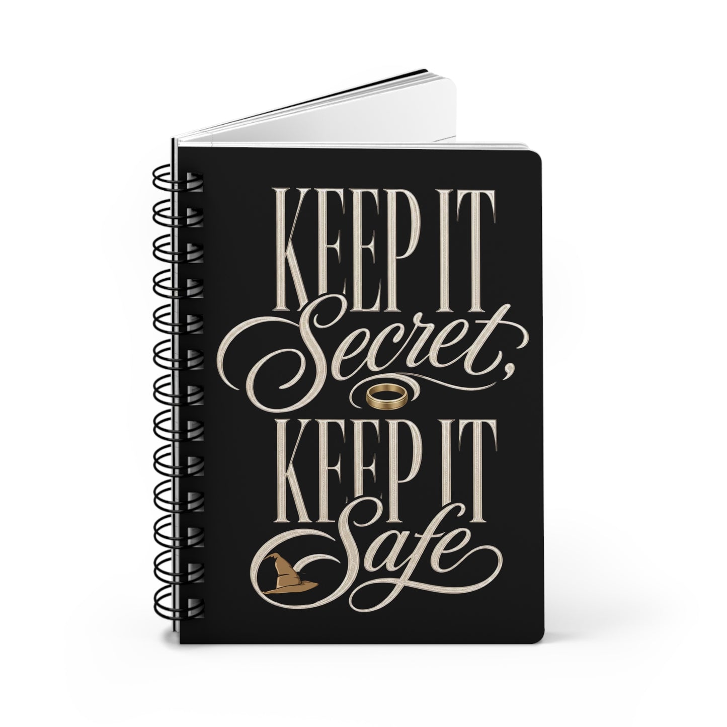 Keep It Secret, Keep It Safe — Lord of the Rings Spiral Notebook
