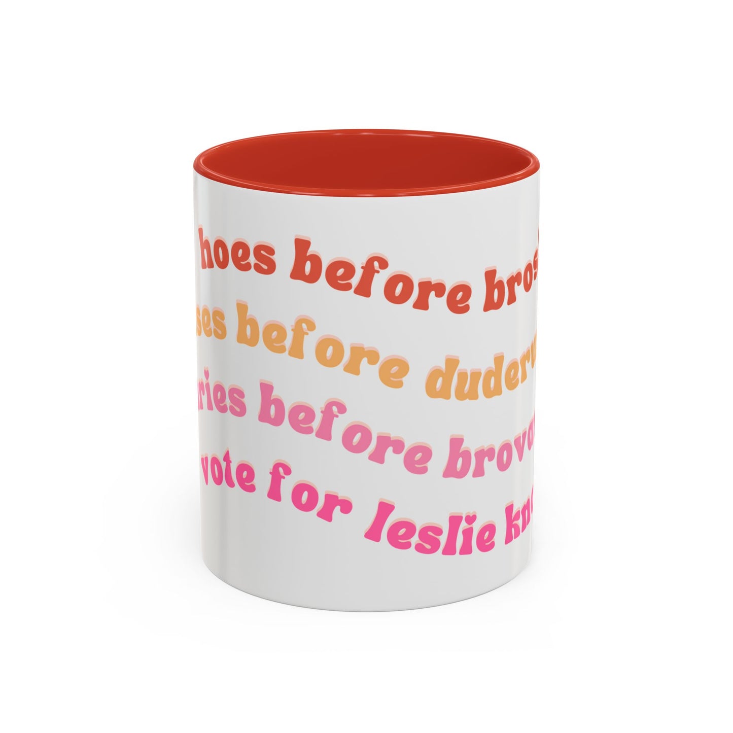 'Bros Before Hoes' Galentines - Parks and Rec Coffee Mug