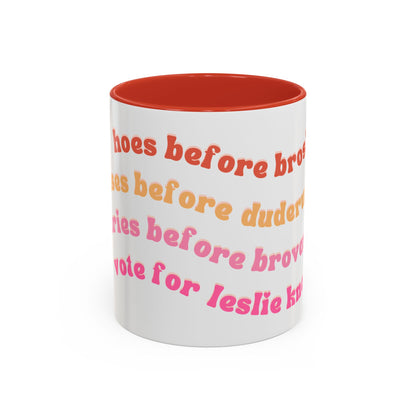 'Bros Before Hoes' Galentines - Parks and Rec Coffee Mug