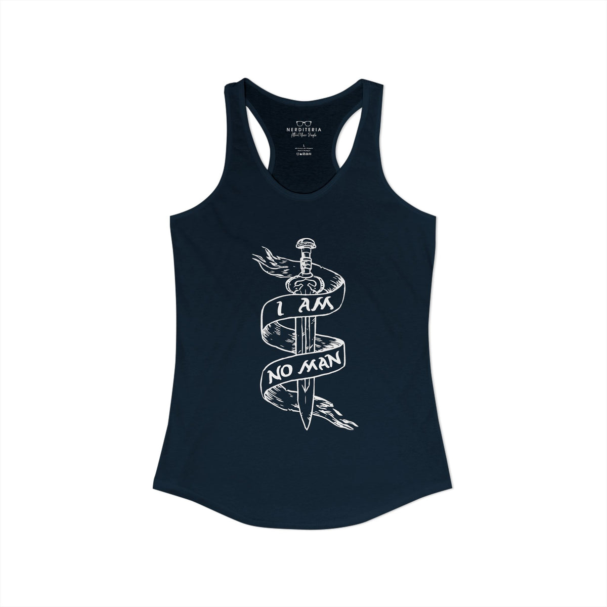 I Am No Man Women's Racerback Tank Top - Lord of the Rings