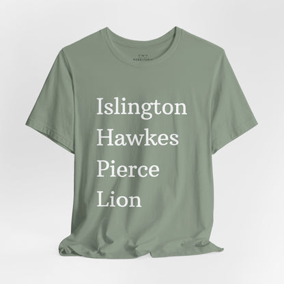 Islington Hawkes Pierce Lion (no &) Bella Canvas - Emma M Lion Shirt