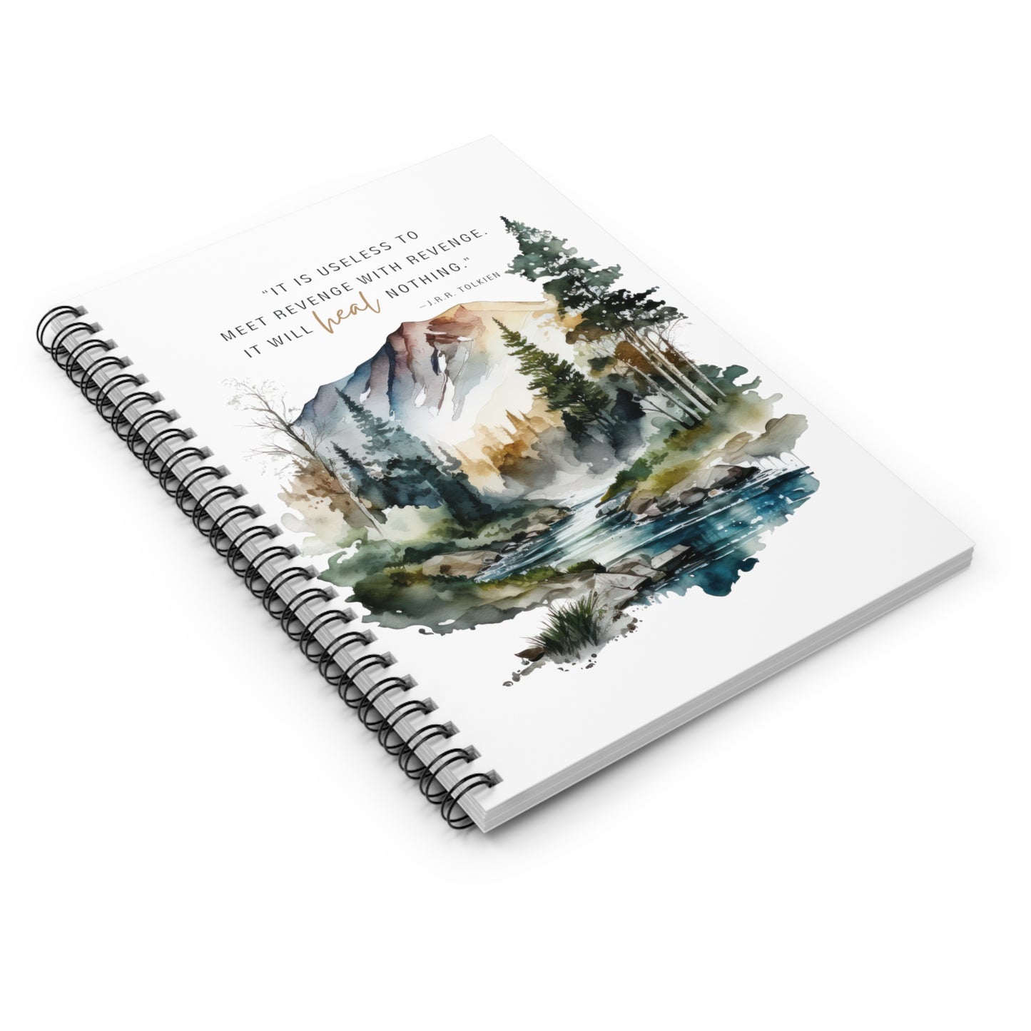 Tolkien Quote Spiral Notebook - Lord of the Rings Fan Journal