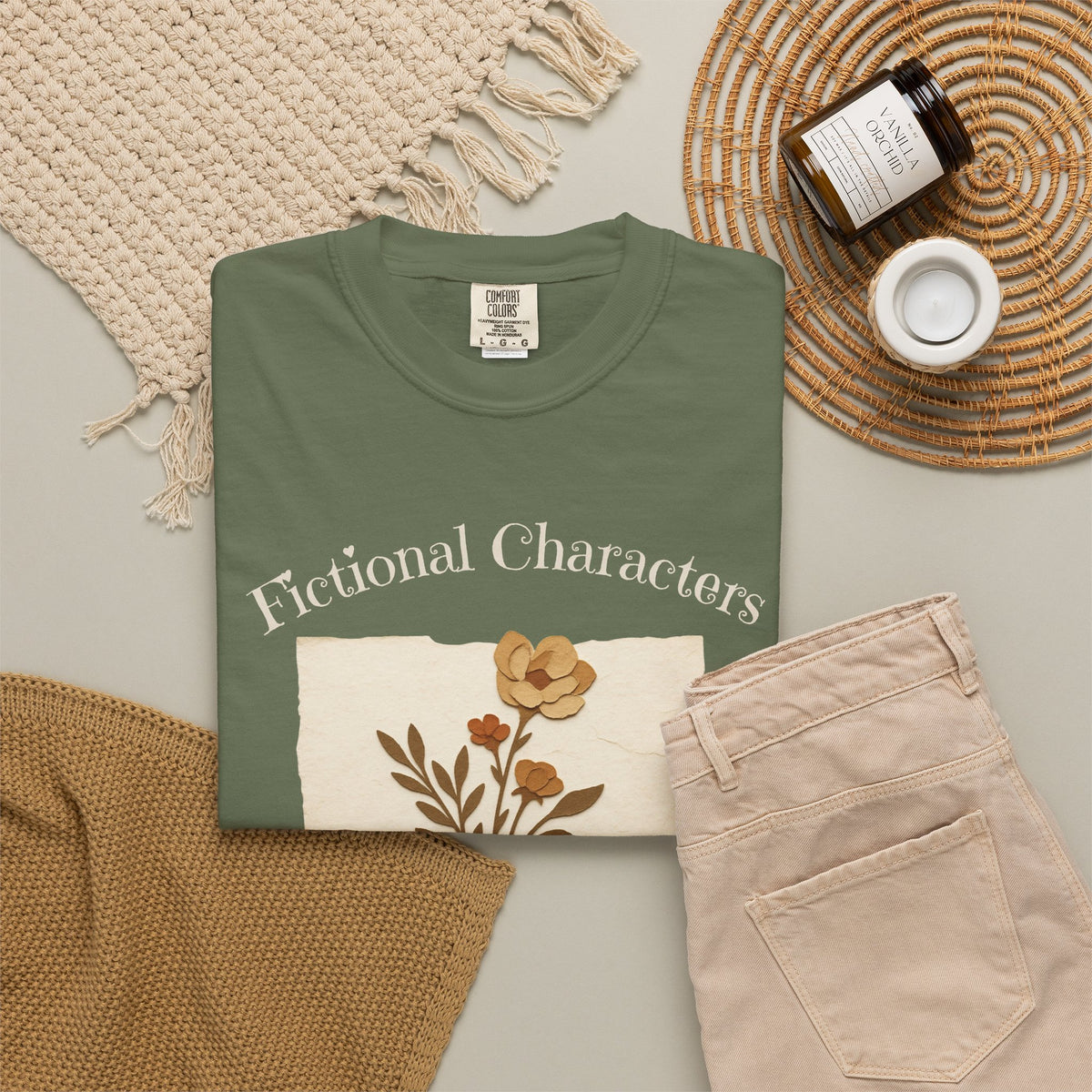 Fictional Characters Real Feelings - Book Lovers T-shirt