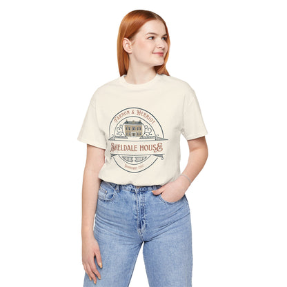 Skeldale House T-shirt with Character Names on Back - All Creatures Great and Small