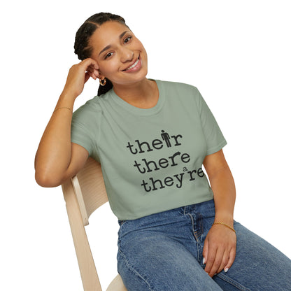 Their, There, They're Grammar - Nerd T-Shirt