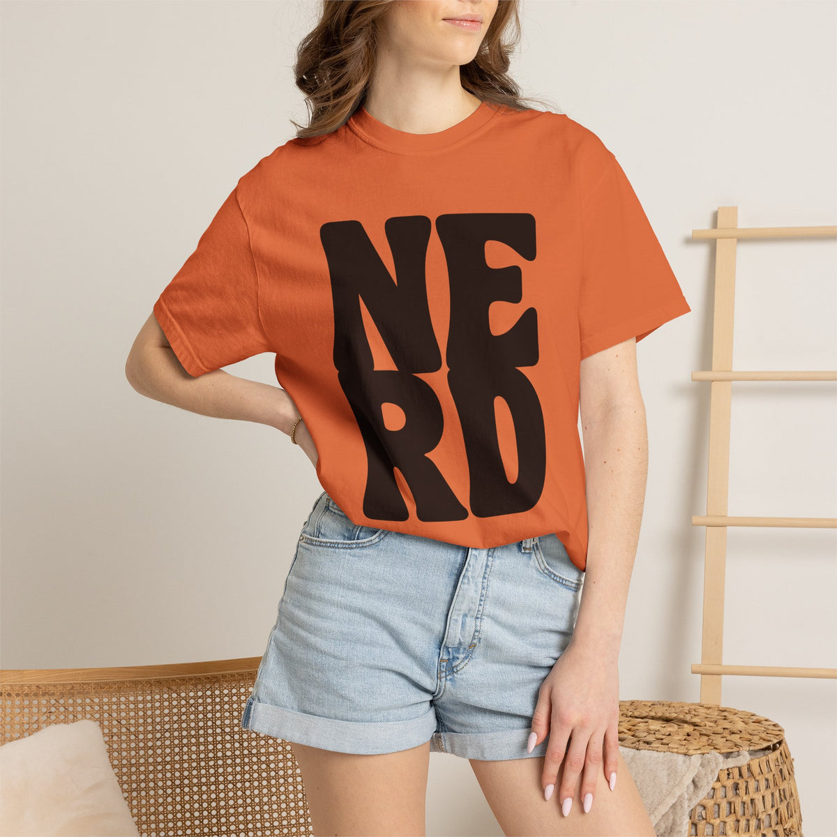Block Letters Oversized Unisex - Nerd T-shirt