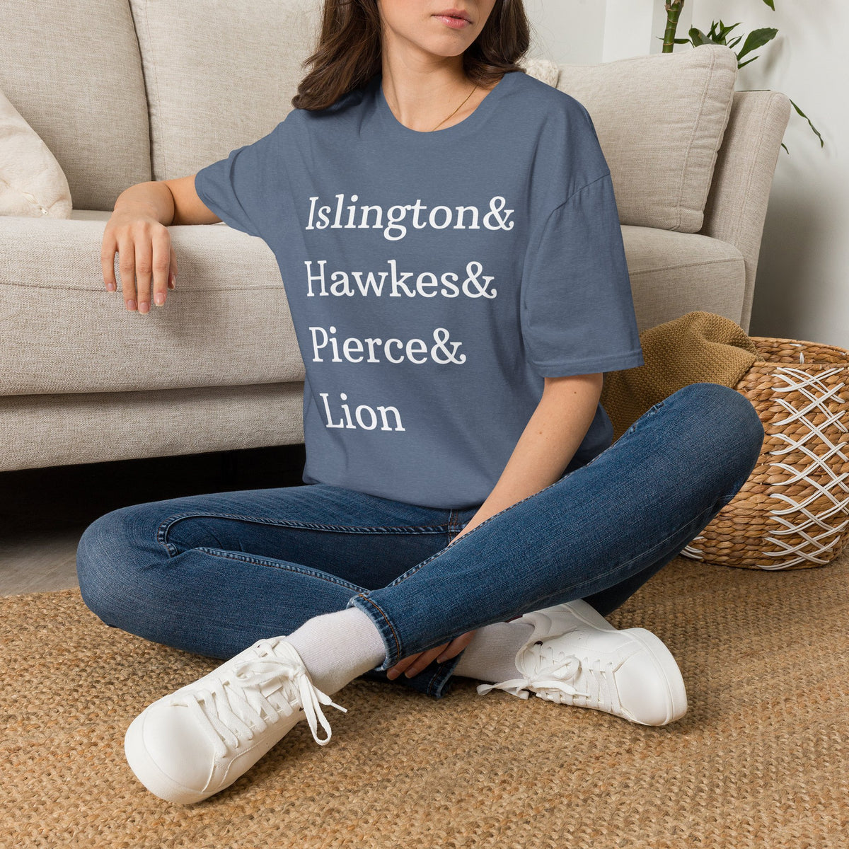 Emma M. Lion Character Names - Book Lovers Softstyle T-Shirt
