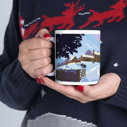 Winter Landscape - All Creatures Great and Small Coffee Mug