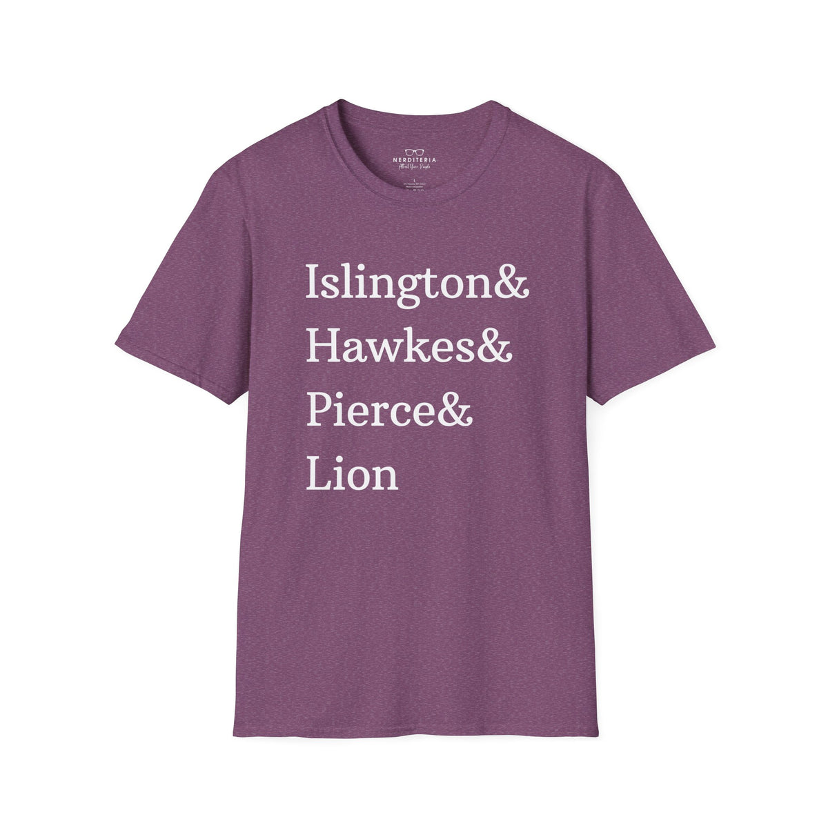 Emma M. Lion Character Names - Book Lovers Softstyle T-Shirt