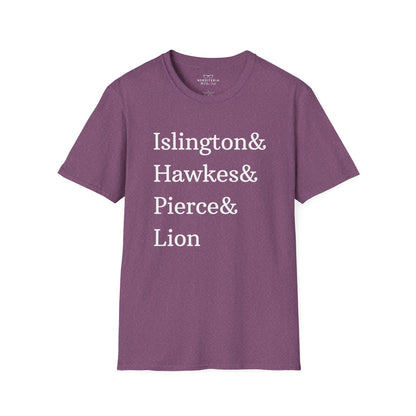 Emma M. Lion Character Names - Book Lovers Softstyle T-Shirt