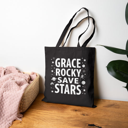 Grace Rocky Save Stars - Project Hail Mary Tote Bag