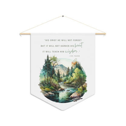 His Grief Will Teach Him Wisdom Wall Pennant - Lord of the Rings Art