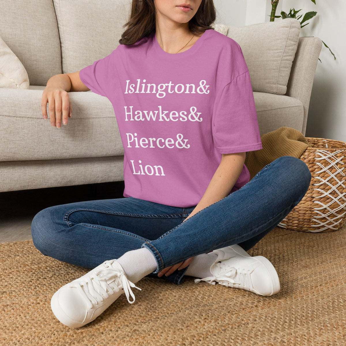 Emma M. Lion Character Names - Book Lovers Softstyle T-Shirt