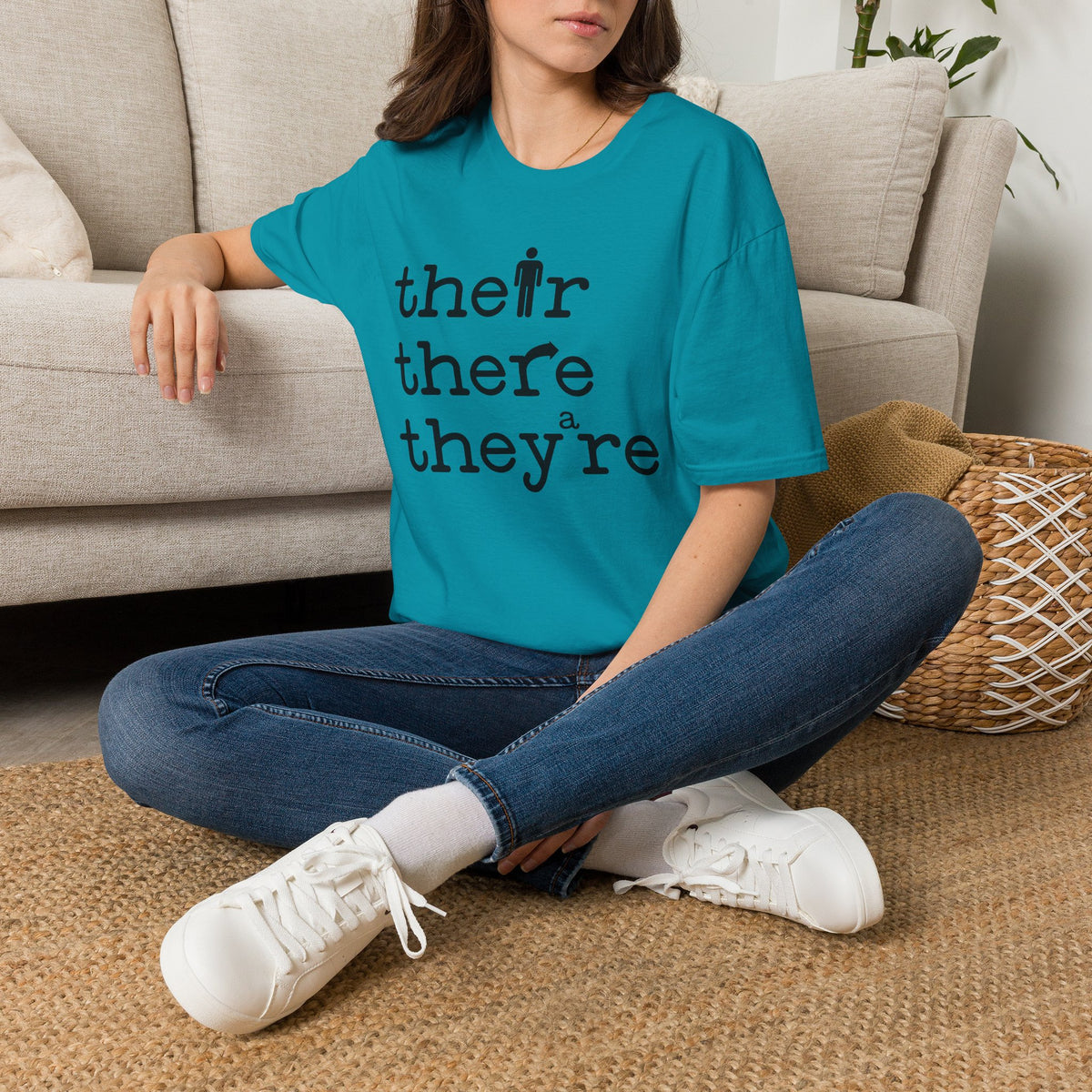 Their, There, They're Softstyle T-Shirt - Nerd Stuff