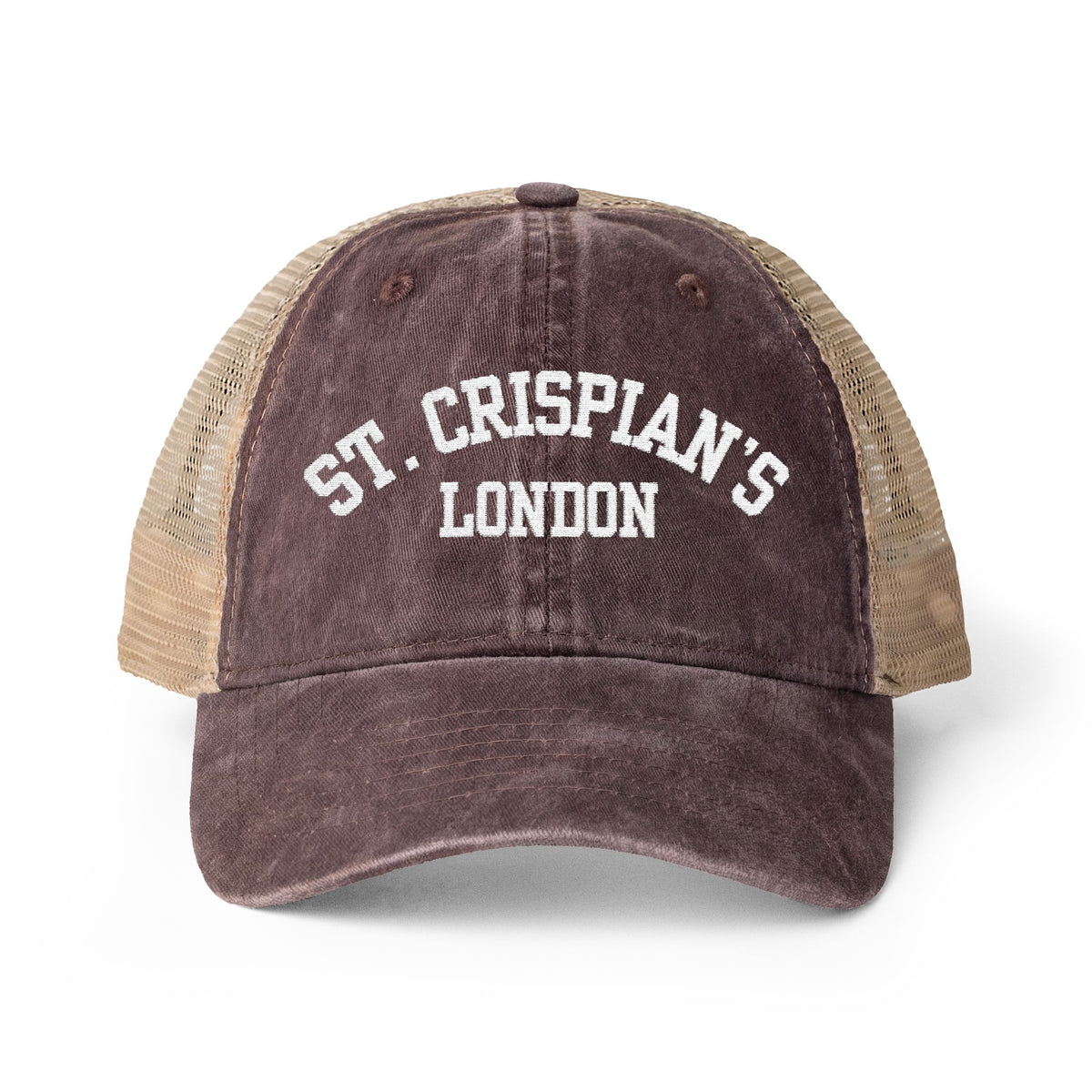 St. Crispian's Women's Washed Mesh-Back Cap - Emma M Lion Hat