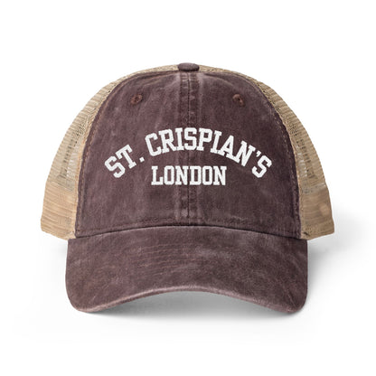 St. Crispian's Women's Washed Mesh-Back Cap - Emma M Lion Hat