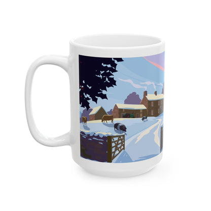 Winter Landscape - All Creatures Great and Small Coffee Mug