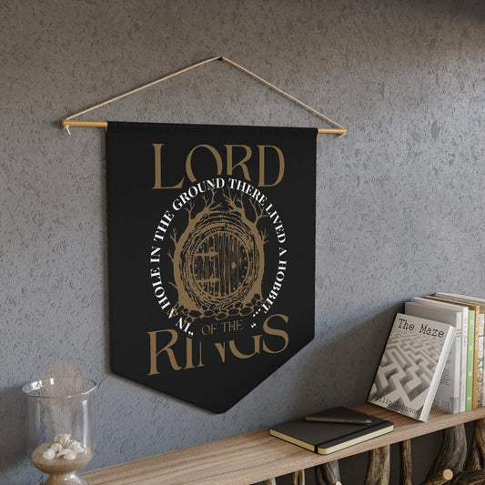 Hole in the Ground Pennant - Lord of the Rings Wall Art