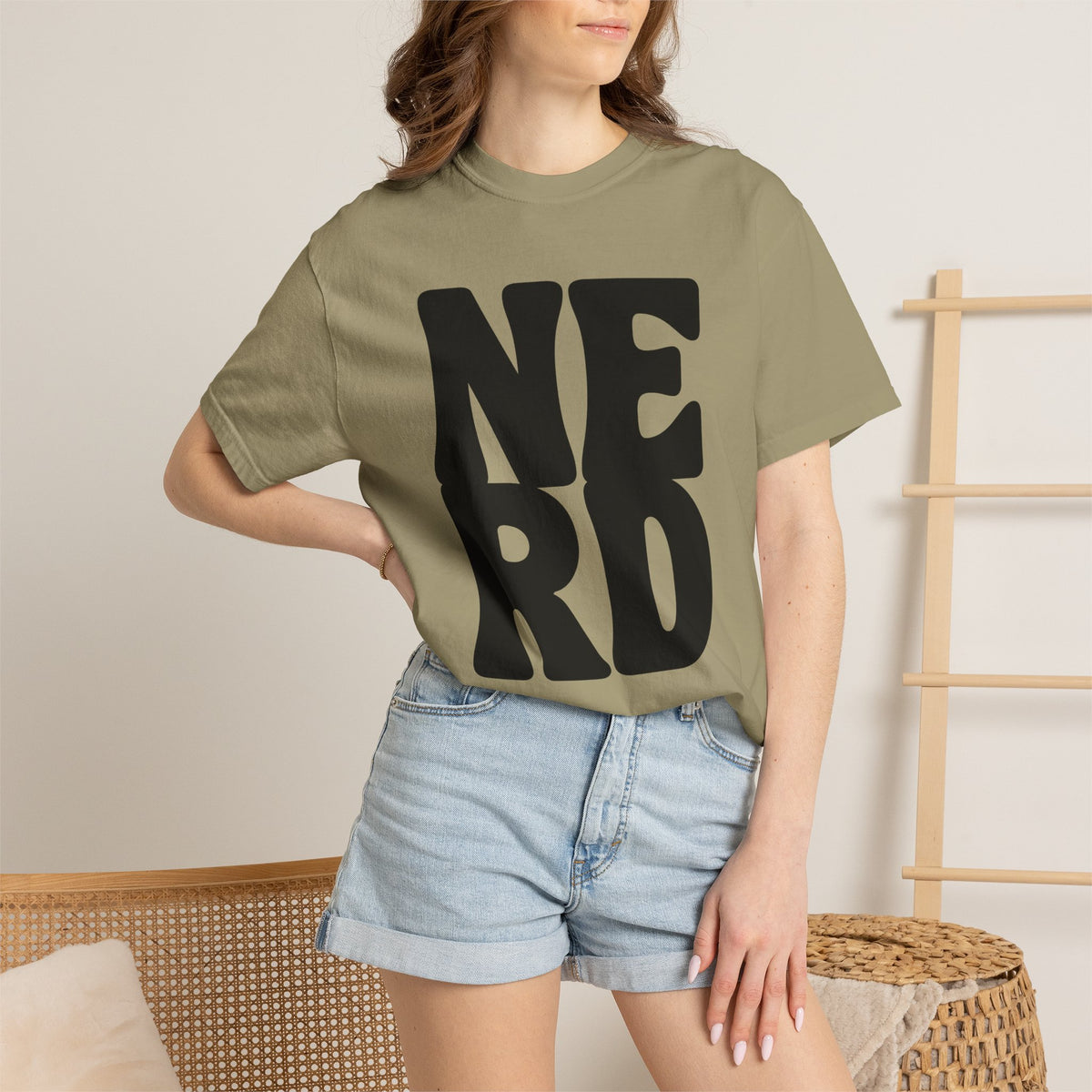 Block Letters Oversized Unisex - Nerd T-shirt