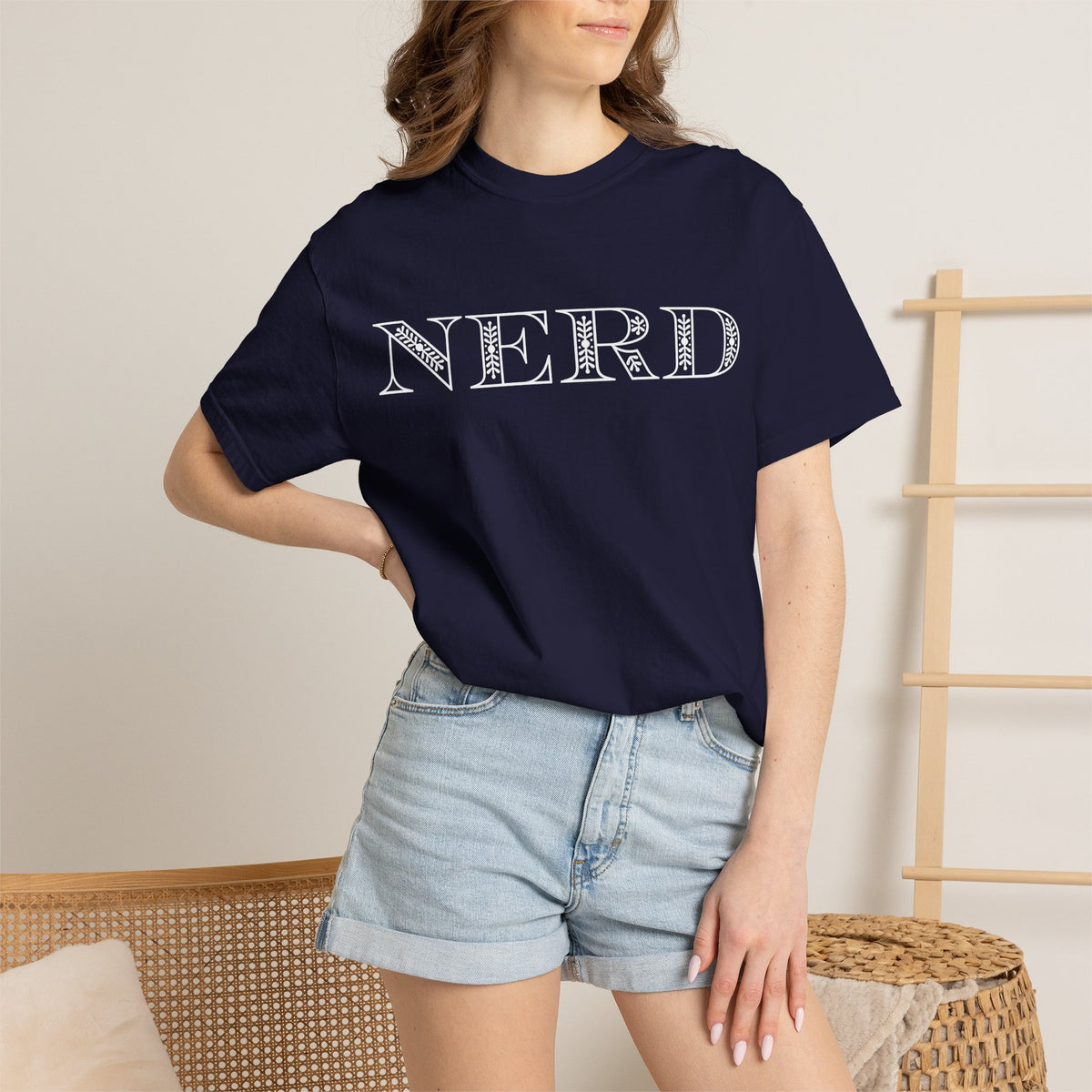 Floral Oversized Nerd T-shirt
