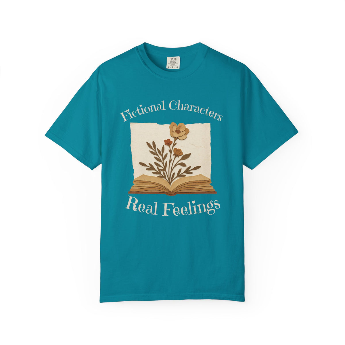 Fictional Characters Real Feelings - Book Lovers T-shirt