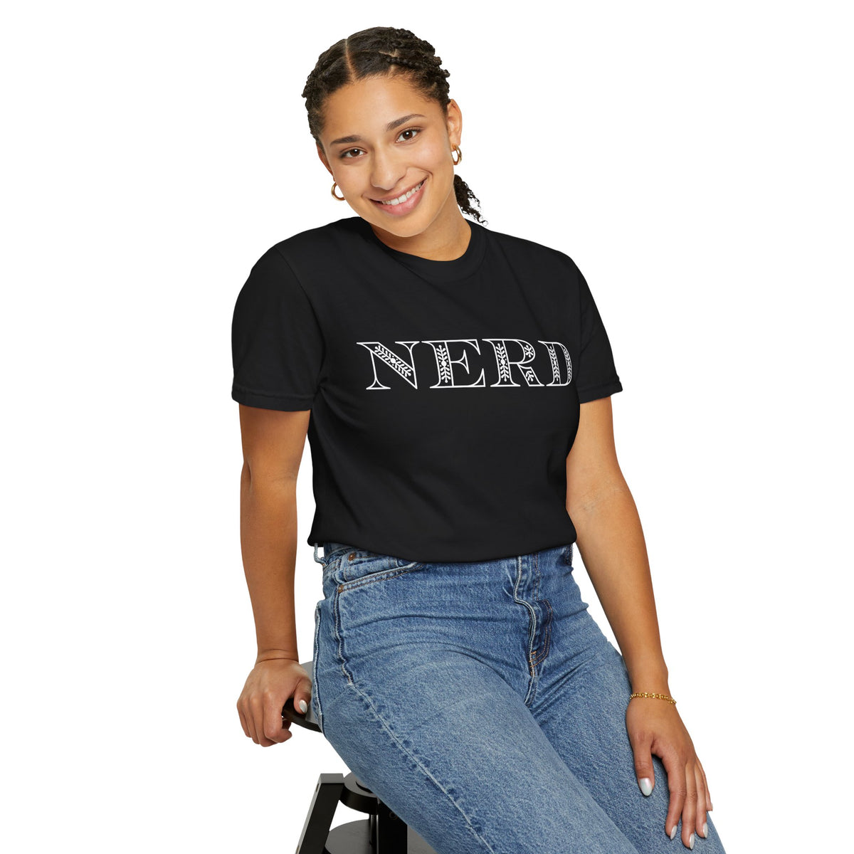 Floral Oversized Nerd T-shirt